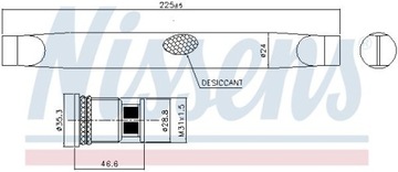 SUŠIČ KLIMATIZACE 95786 NISSENS OPEL MOKKA I