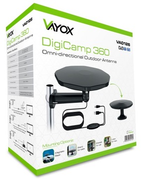 АНТЕННА ДЛЯ ЭФИРНОГО ТЕЛЕВИДЕНИЯ DVBT2 ORROUND 4K LTE МАГНИТНЫЙ USB-КАБЕЛЬ 10 м VAYOX
