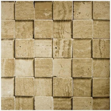 Tapeta 3D winylowa sześciany geometryczna beton