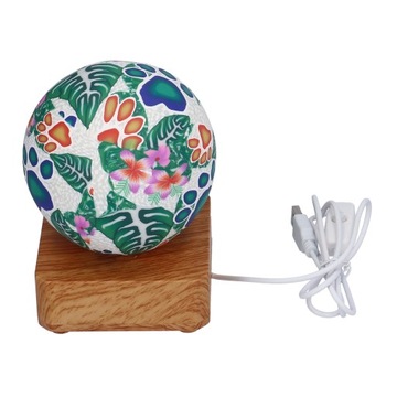 RGB szklana kula lampa stołowa zasilana przez USB