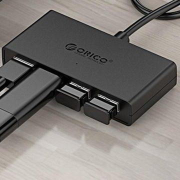 USB-концентратор, 4-портовый адаптер USB 3.0, тонкий концентратор данных с