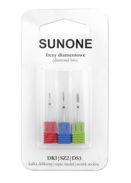 SUNONE ZESTAW FREZÓW DIAMENTOWYCH 3 SZT DK1/DSZ2/D