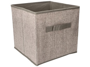 Tekstylne PUDEŁKO KOSZ ORGANIZER 25 x 25 x 25 cm - do SZAFY GARDEROBY