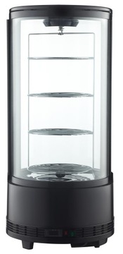 WITRYNA CHŁODNICZA NASTAWNA OKRĄGŁA CZARNA LED 73L 50.4X106 CM TECHNICA
