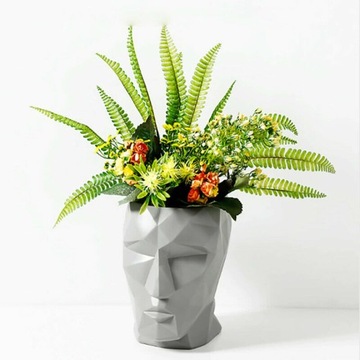 Цветочный горшок с угловатой головкой