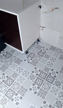 HIT Самоклеящаяся напольная плитка МОЗАИКА ВОСТОЧНАЯ Плитка Пэчворк Серая