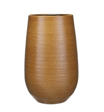 WAZON 35 cm ceramiczny ochra ręcznie wykonany w Portugalii