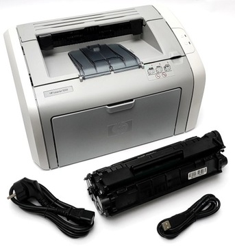 HP LaserJet 1020 (30-50K), pełen toner 100%, kable