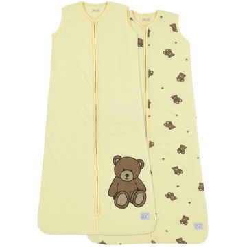 Meyco Baby Teddy Bear zimowy śpiworek - 2-pak - soft yellow - 110cm