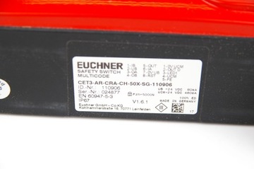 Euchner CET3-AR-CRA-CH-50X-SG-110906 110906 Защитный выключатель