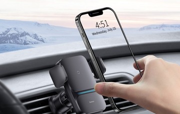 БЕСПРОВОДНОЕ ЗАРЯДНОЕ УСТРОЙСТВО BASEUS АВТОМОБИЛЬНЫЙ ДЕРЖАТЕЛЬ ДЛЯ ТЕЛЕФОНА 15 ВТ