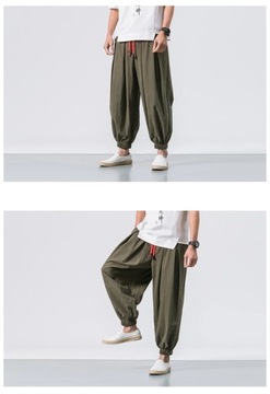 BOLUBAO Spring Men Loose Harem Pants Chinese Linen