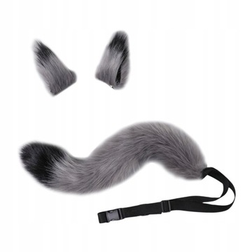Wilcze Uszy Ogon Zestaw Cosplay Furry dla