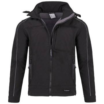КУРТКА WORK SOFTSHELL С КАПЮШОНОМ ЧЕРНАЯ REDBERG