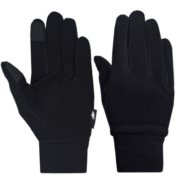 Rękawiczki Zimowe 4F Sportowe Polarowe Dotykowe XS