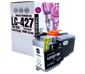 Náhradní Inkoust LC-427XLBK Pro Tiskárnu Brother MFC-J5955DW J6955D J6959DW