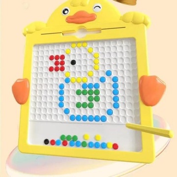 TABLICA MAGNETYCZNA KROPKI EDUKACYJNA MONTESSORI UKŁADANKA MAGPAD MOZAIKA