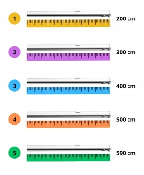 Алюминиевый потолочный карниз MS 310 см комплект