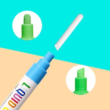 Маркеры жидкие меловые неоновые цвета 8 цветов.