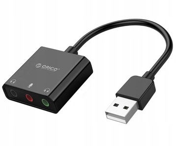 Внешняя звуковая карта USB с 3 портами Orico
