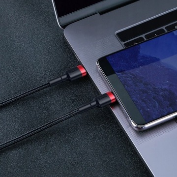 КАБЕЛЬ BASEUS CAFULE USB-C TYPE-C УЛУЧШЕННЫЙ 3A 1M