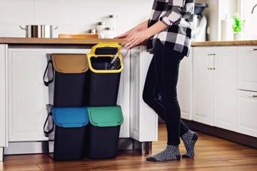 МОДУЛЬНЫЕ КУХОННЫЕ КОРЗИНЫ ДЛЯ МУСОРА 25Л ДЛЯ СТЕКЛА