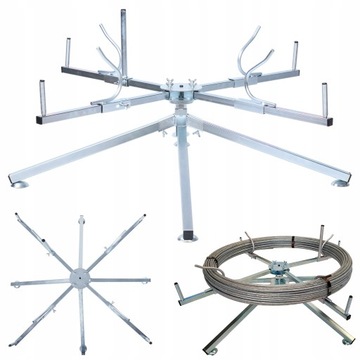 ROZWIJAK SKŁADANY DO DRUTU ODGROMOWEGO UZIEMIENIE STALOWY fi 100cm