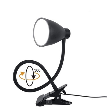 ЗАЖИМНАЯ СВЕТОДИОДНАЯ ЛАМПА ДЛЯ ЧТЕНИЯ НА ПРИСТОЛЕ ДЛЯ СПАЛЬНИ