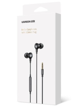 Oryginalne Słuchawki douszne UGREEN uniwersalne jack 3.5mm wszystkie modele