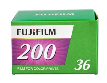 FUJIFILM 200/36 ZDJĘĆ FILM KOLOROWY NEGATYW KLISZA FUJI 200/36