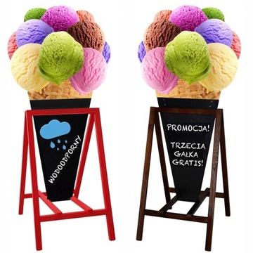 POTYKACZ WODOODPORNY LODY GAŁKI STOJAK REKLAMOWY