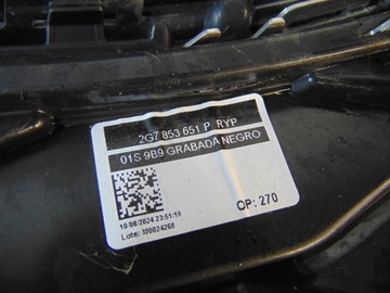 MASKA MŘÍŽKA VW TAIGO 2G7853651P