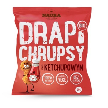 NAURA CHRUPKI KUKURYDZIANE KETCHUPOWE BIO 50G