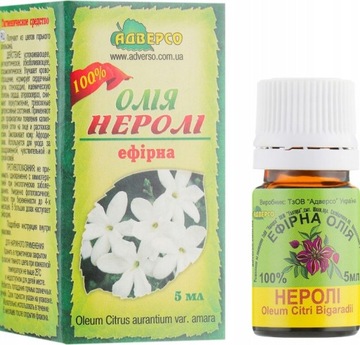 Olejek Neroli, 100% Naturalny, Adverso, 5 ml