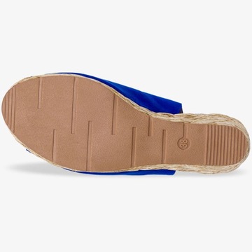 SANDAŁY ESPADRYLE KOTURN WYGODNE BUTY DAMSKIE r 39