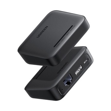 UGREEN ZEWNĘTRZNA KARTA SIECIOWA ADAPTER DO DRUKARKI RJ45 USB-A MICROUSB B
