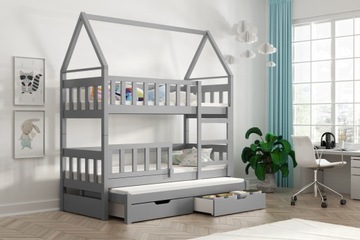 Двухъярусная кровать для 3 человек HOME - матрасы в подарок!