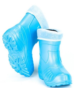 KALOSZE dziecięce EVA OCIEPLANE r. 25 Niebieskie Kolmax