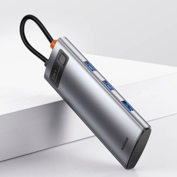 BASEUS HUB USB-C PD 3x USB HDMI SD-ридер ДОК-СТАНЦИЯ АДАПТЕР