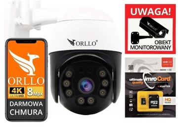 Kamera IP ORLLO Z20 4K 8 MP 5xZOOM BEZPRZEWODOWA ZEWN + KARTA 128GB