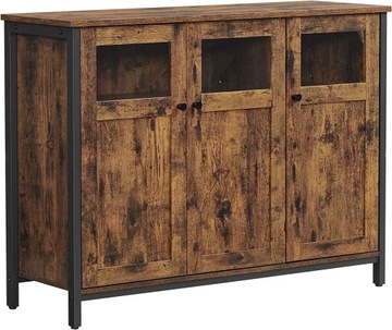 KOMODA RUSTYKALNY BRĄZ INDUSTRIALNA LOFT 100 x 35 x 75cm VINTAGE