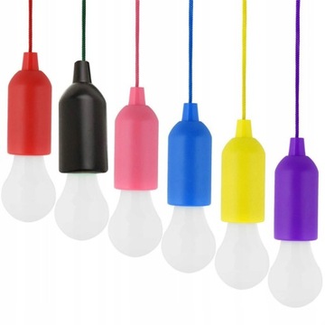 6xTURYSTYCZNA LAMPKA LED ŻARÓWKA BATERIE KEMPING