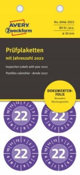 TABLICZKI INSPEKCYJNE DO OPISU 2022 ROK 30mm x80