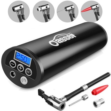 Pompka elektryczna do roweru rowerowa kompresor 2000 mAh LED LCD OASSER