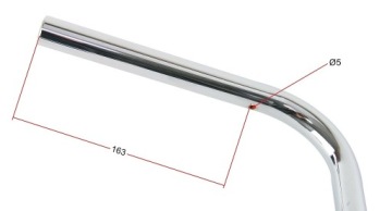 Труба руля для Romet MOTORYNKA PONY CHROM хромированная