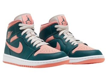 Buty damskie sneakersy NIKE AIR JORDAN 1 MID DARK TEAL GREEN roz. 35,5