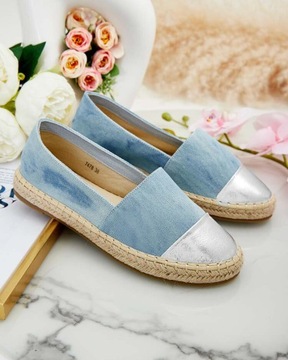 NIEBIESKIE ESPADRYLE DAMSKIE ANERTA 37