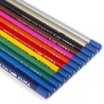 ТРЕУГОЛЬНЫЕ КАРАНДАШИ 12 ЦВЕТОВ KIDEA