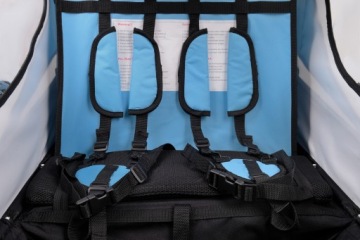 ВЕЛОСИПЕДНЫЙ ПРИЦЕП PRO 3в1, ШОК + СВЕТОДИОДЫ