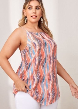 SHEIN PLUS SIZE TOP DAMSKI NA RAMIĄCZKACH 50 1ŁBA